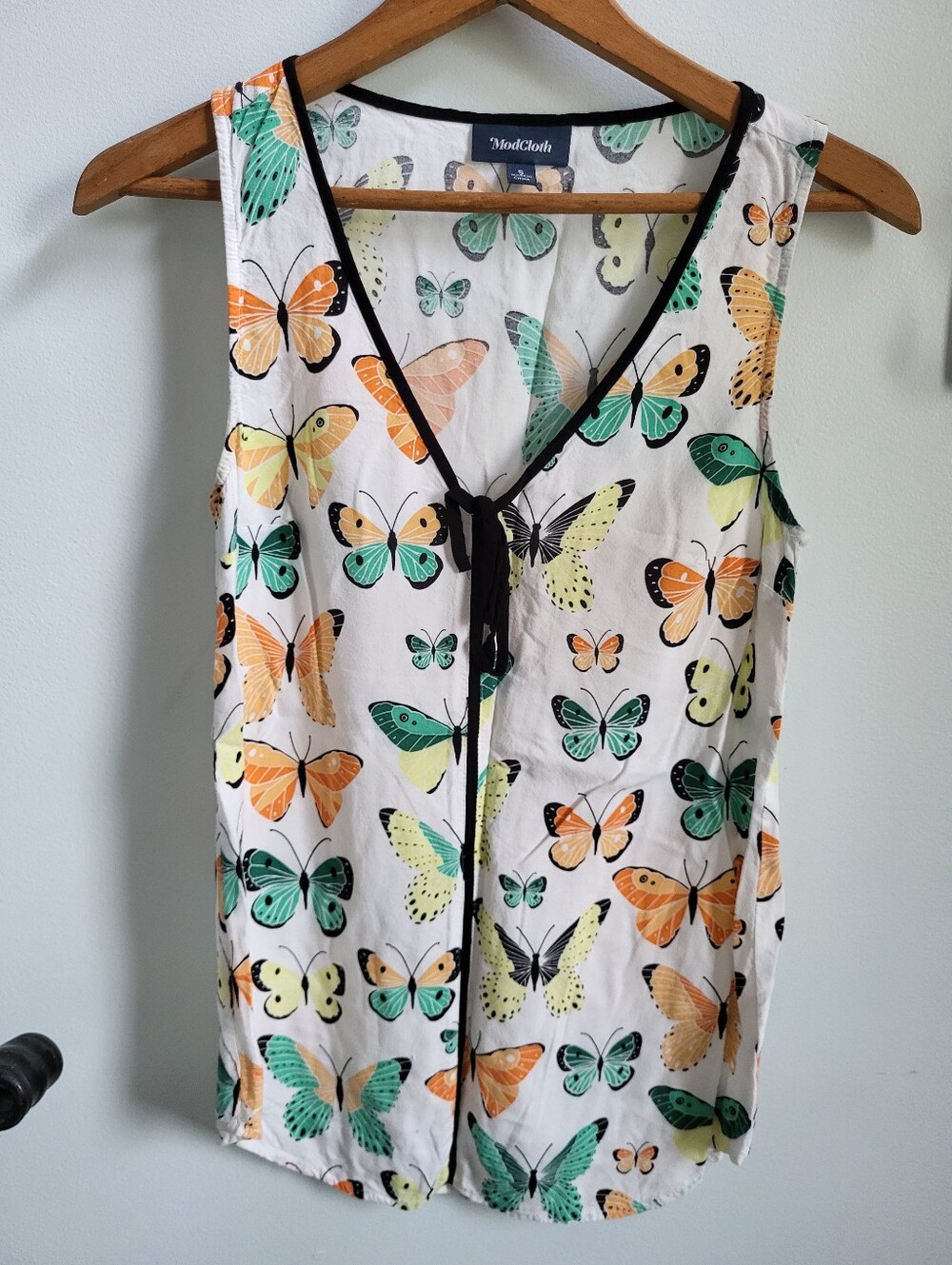 Women’s Butterfly Blouse Tank by ModCloth, size Small